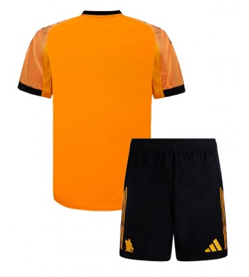 AS Roma Udebanetrøje Børn 2025-26 Kortærmet (+ Korte bukser)